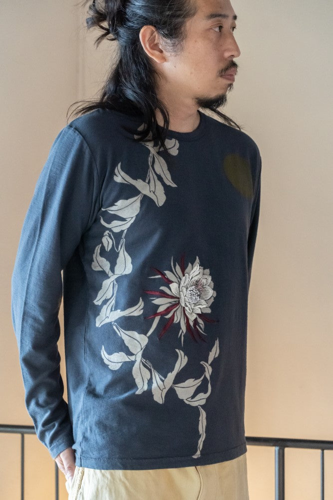 Night-blooming cereus & Moonlit Bat T-shirt