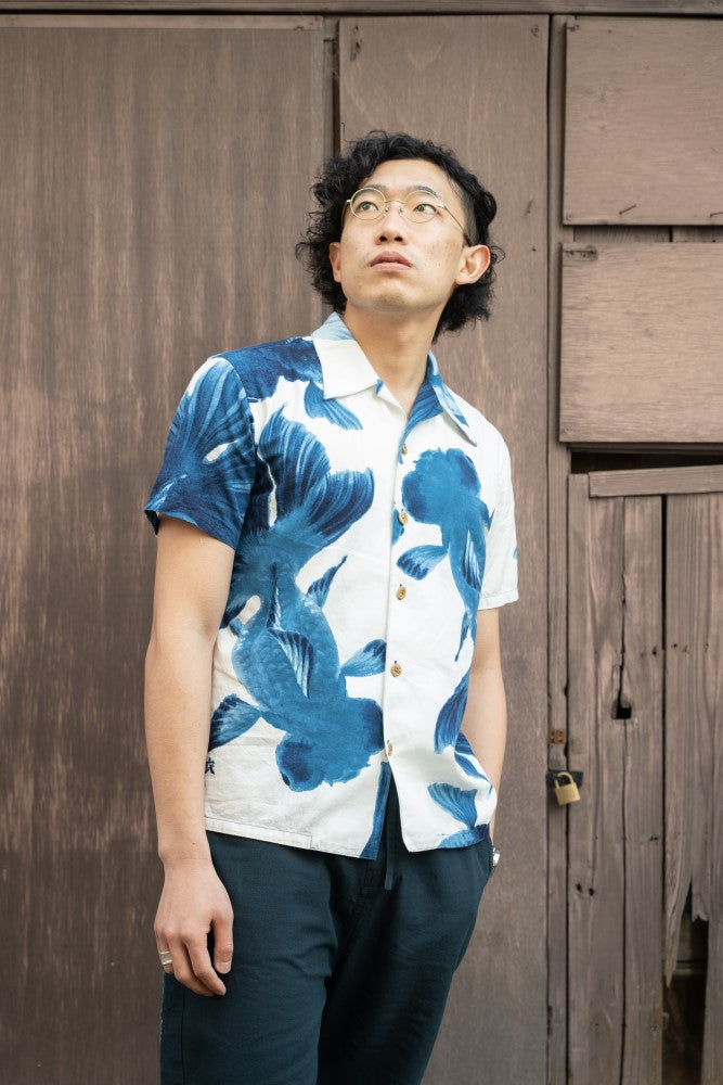 Blue Butterfly Telescope Shirt