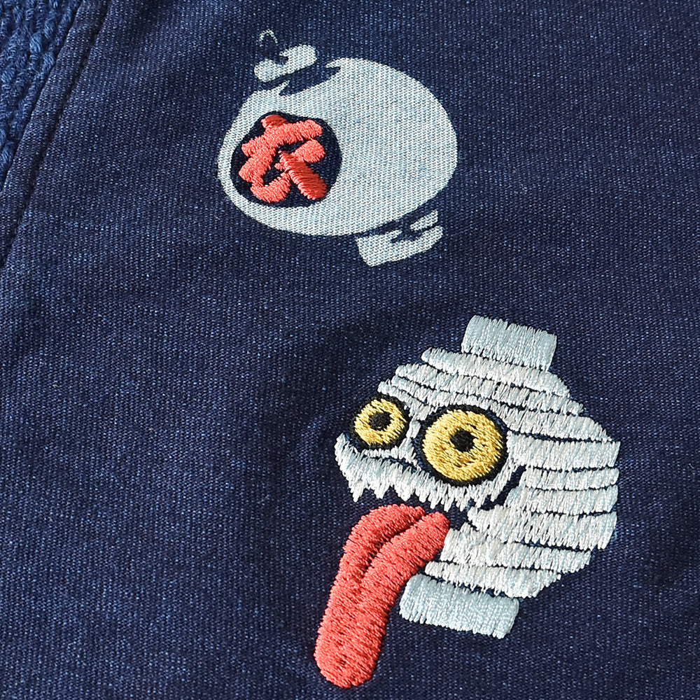 提灯おばけ 着物衿Tシャツ
