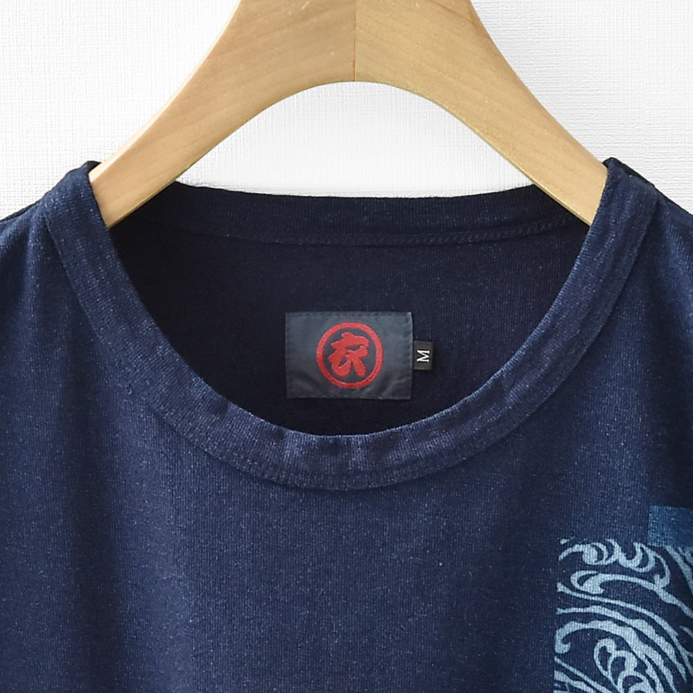 パッチワークリメイク七分袖 Tシャツ