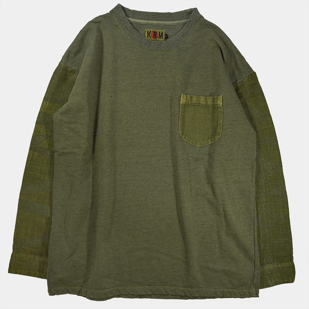 朧プリントミニ裏毛 長袖Tシャツ