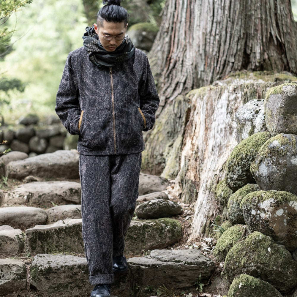 屋久杉ジャカードタックパンツ