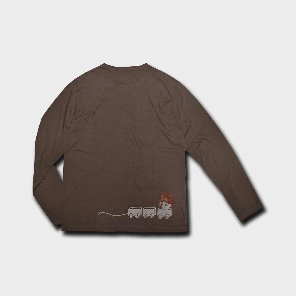 イクメン不動明王 長袖Tシャツ