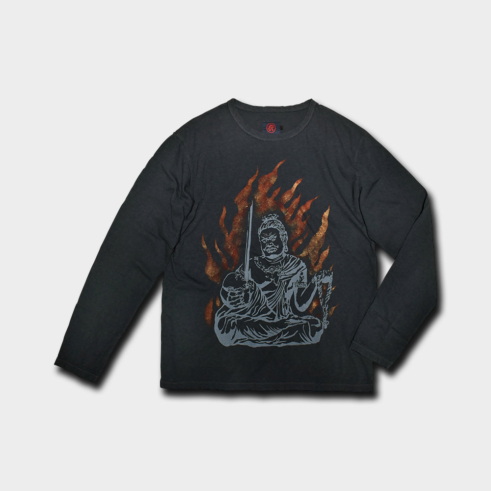イクメン不動明王 長袖Tシャツ