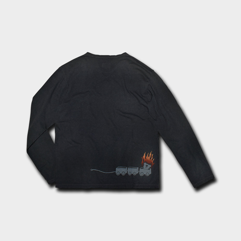 イクメン不動明王 長袖Tシャツ