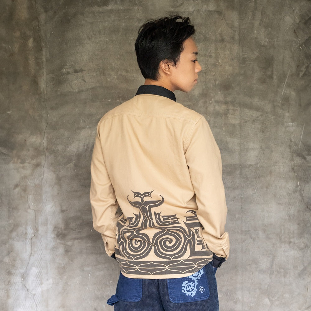 アイヌ文様長袖シャツ