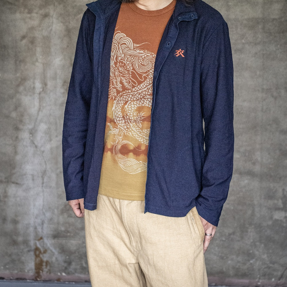 霞の中の龍 ロングTシャツ