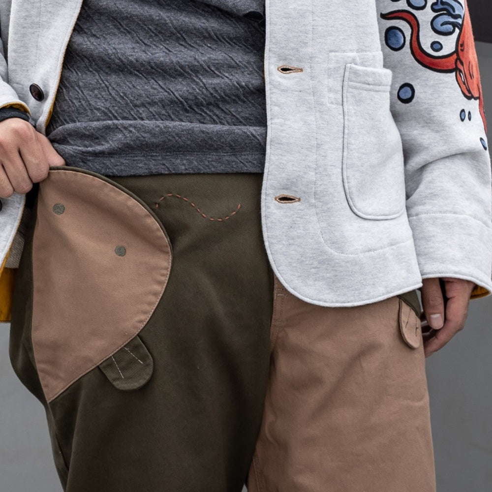 鯰切り替えパンツ