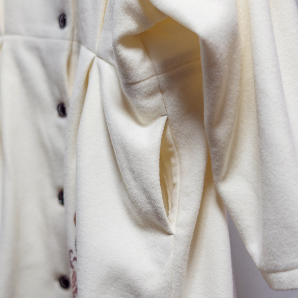 グロリオサタックウールコート