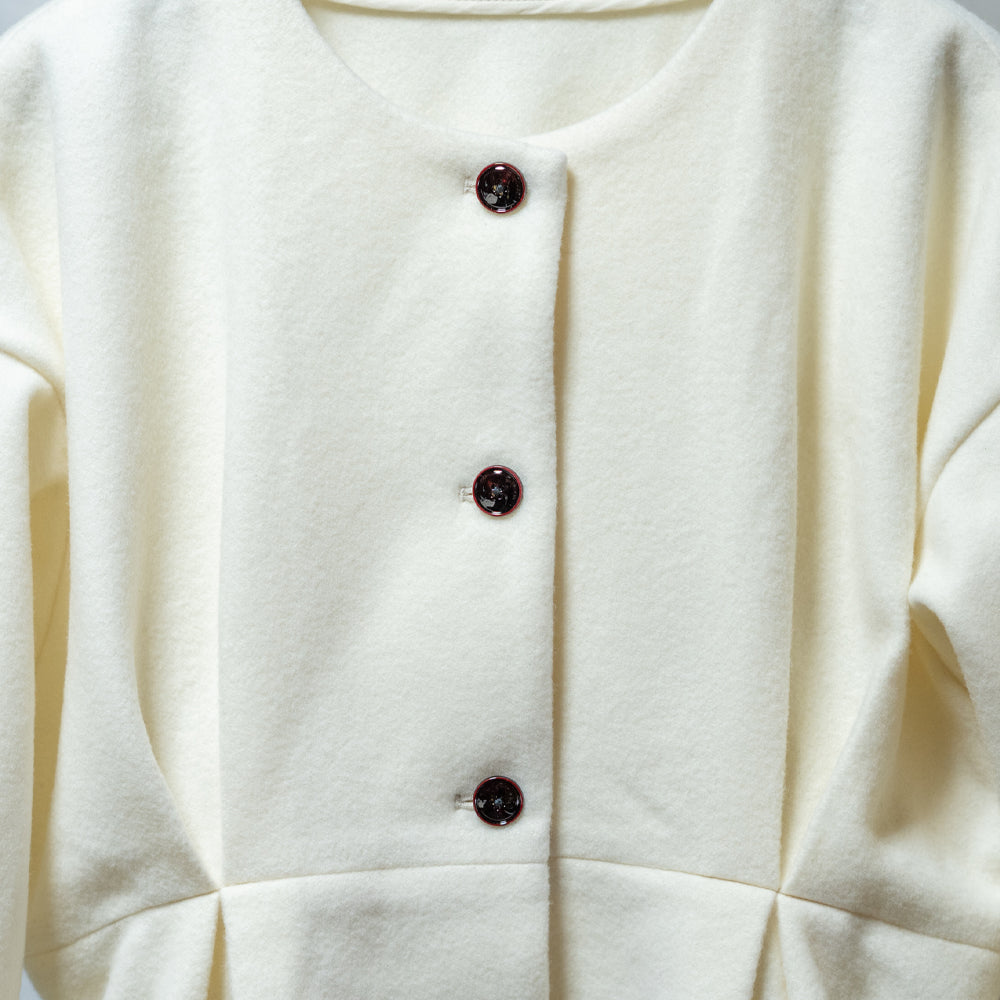 グロリオサタックウールコート