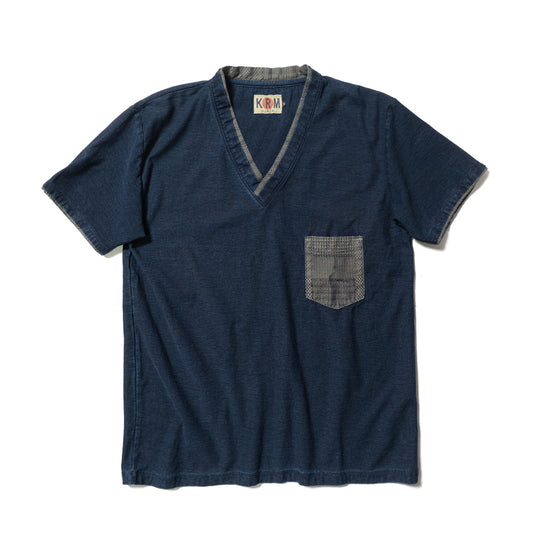 インディゴ着物カラーTシャツ