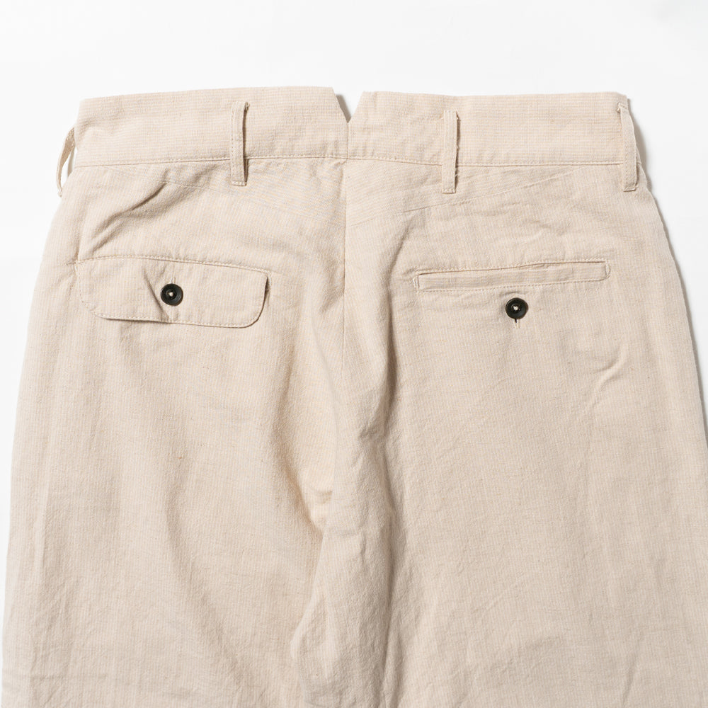 綿麻ストライプパンツ