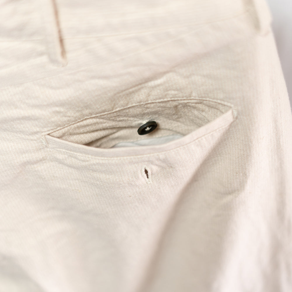 綿麻ストライプパンツ