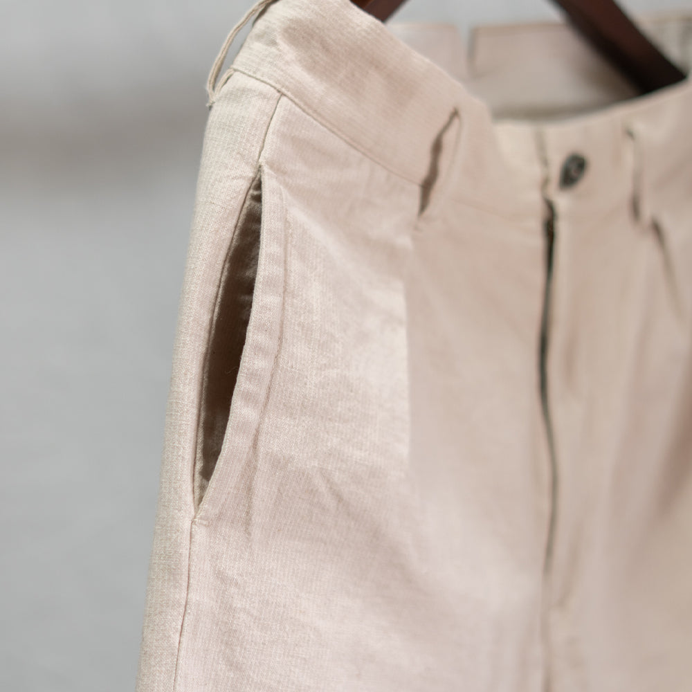 綿麻ストライプパンツ