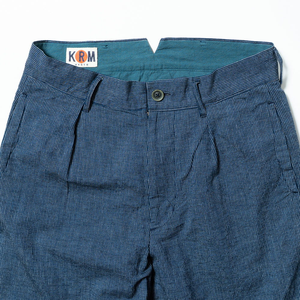 綿麻ストライプパンツ