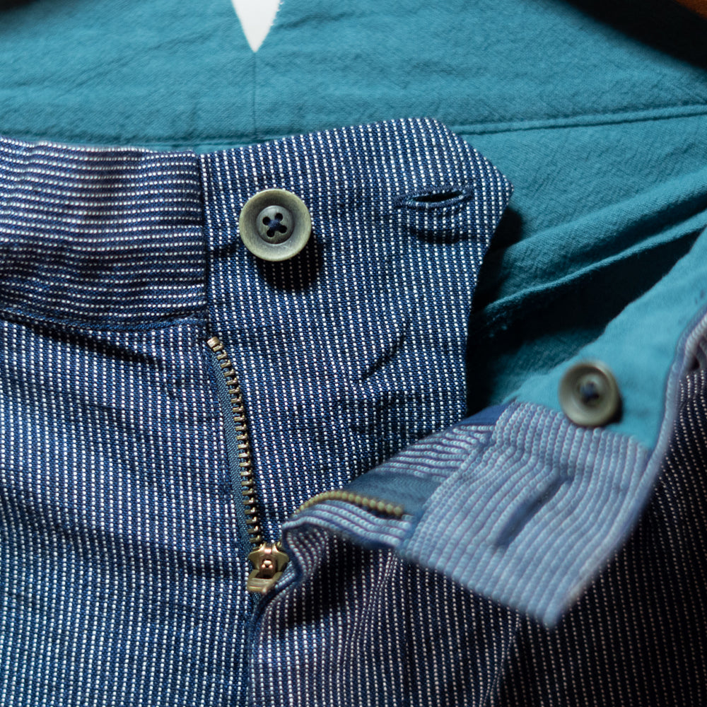 綿麻ストライプパンツ