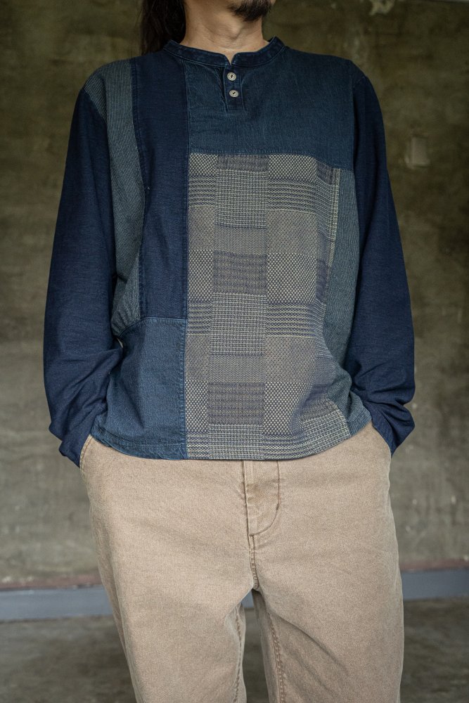 前身頃パッチワーク Tシャツ