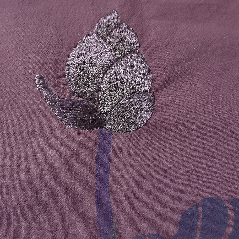 蓮五分袖 タックブラウス