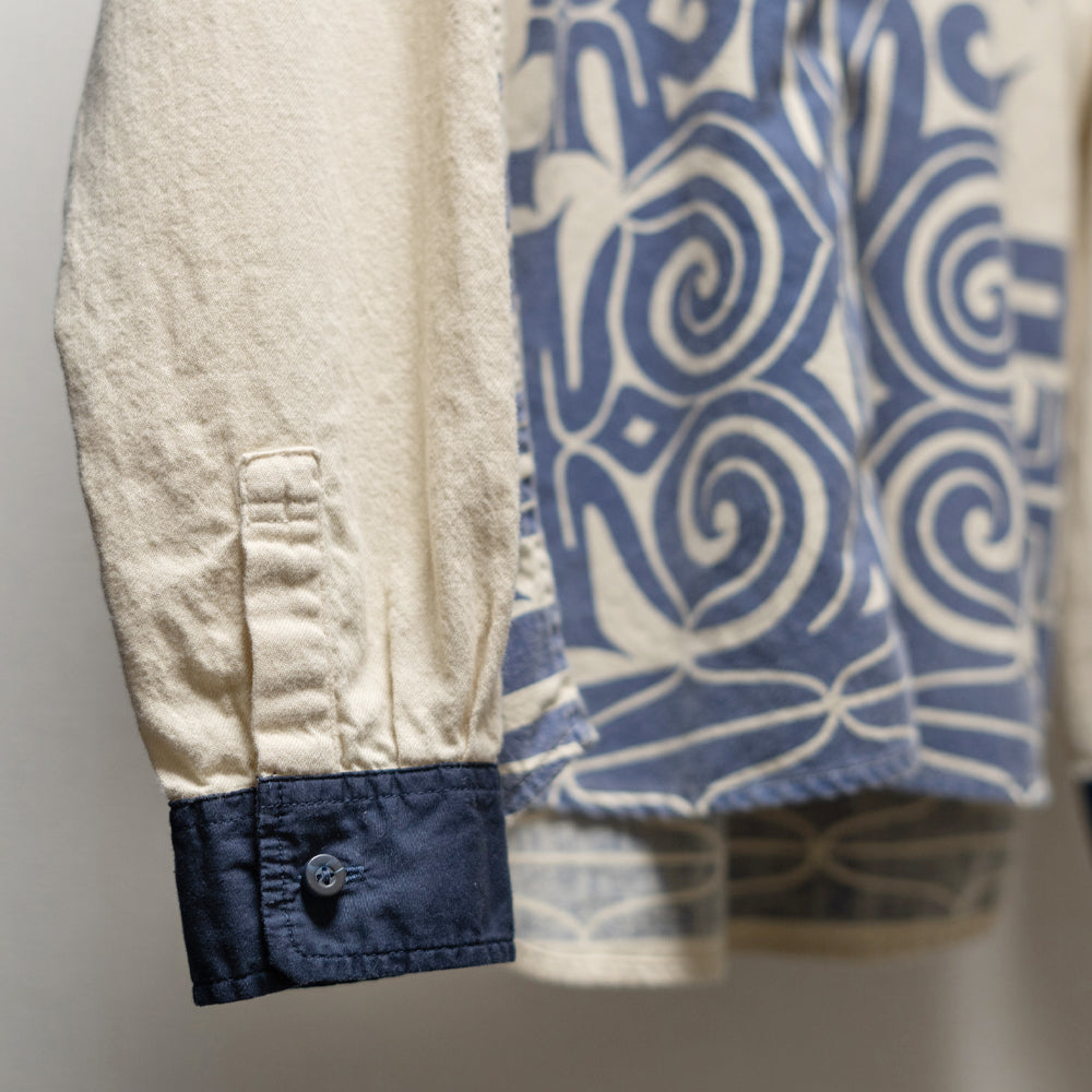 アイヌ文様長袖シャツ