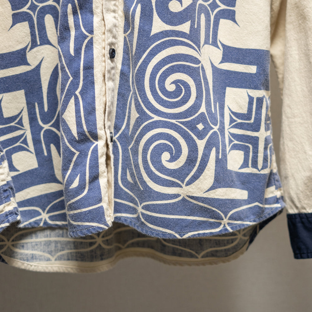 アイヌ文様長袖シャツ