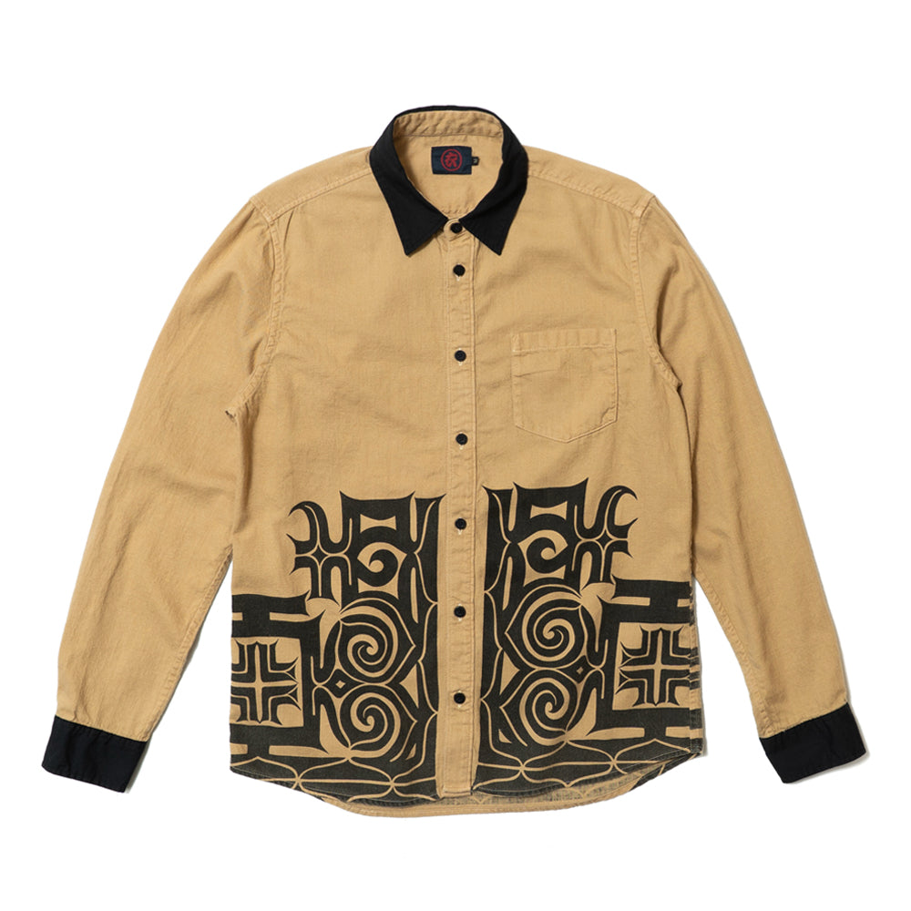 アイヌ文様長袖シャツ