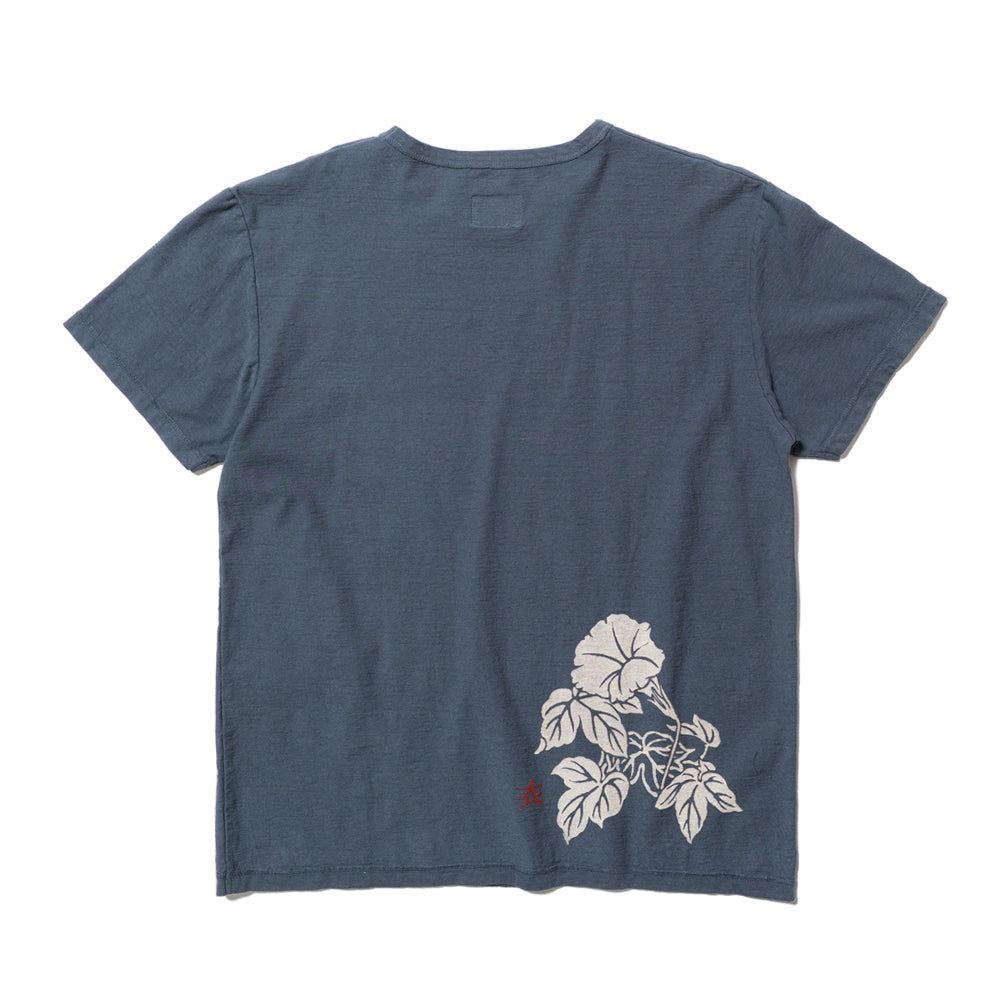 朝顔と和金魚Tシャツ