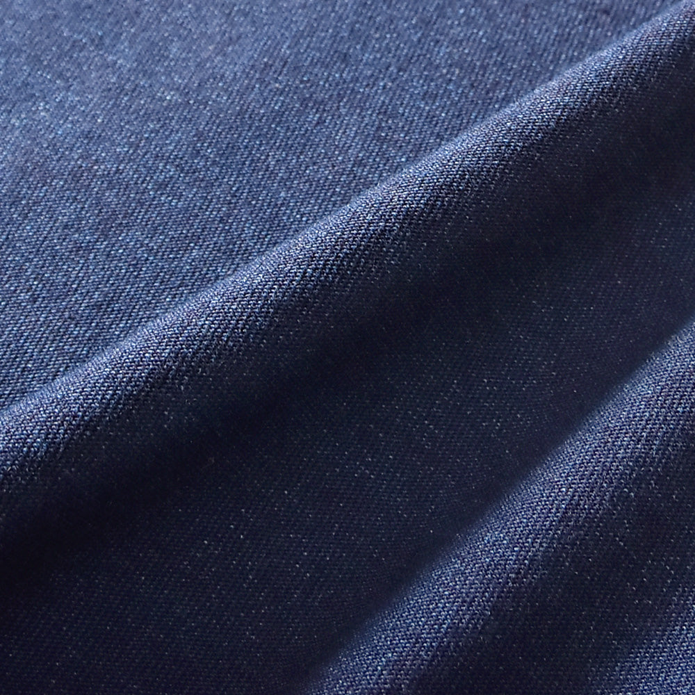 花丸文様 マオカラーTシャツ