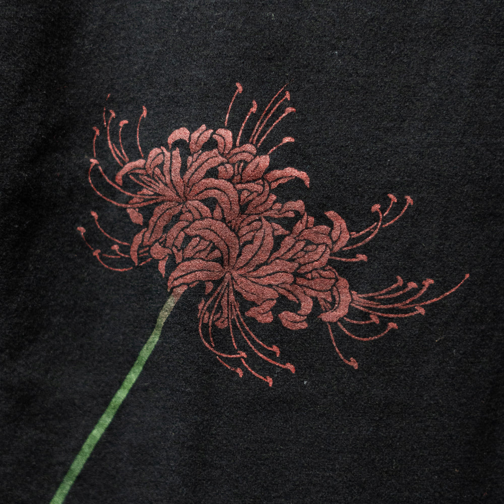 彼岸花ボトルネックロングTシャツ