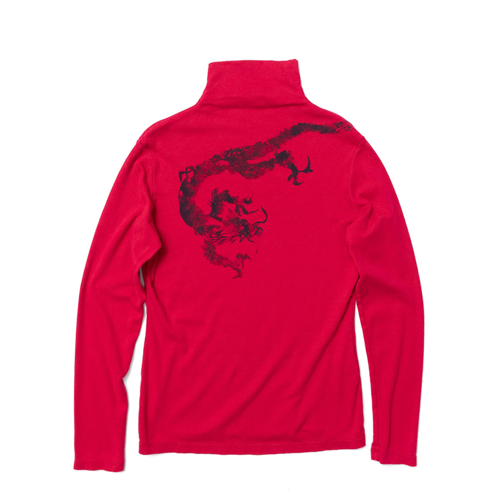 Ancient dragon Bottleneck Long T-shirt
