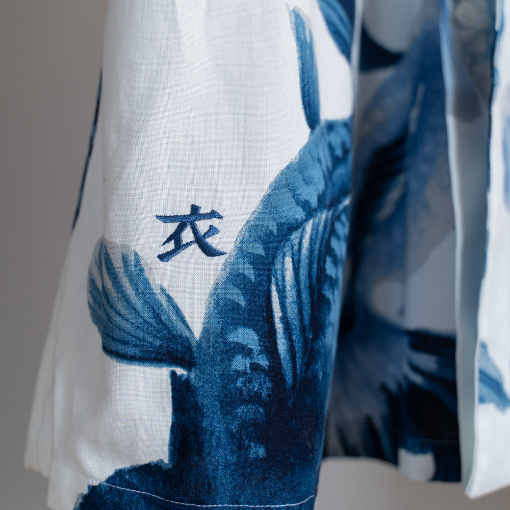 Blue Goldfish Crest Button Dress