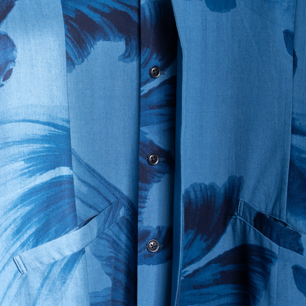 Blue Goldfish Crest Button Dress