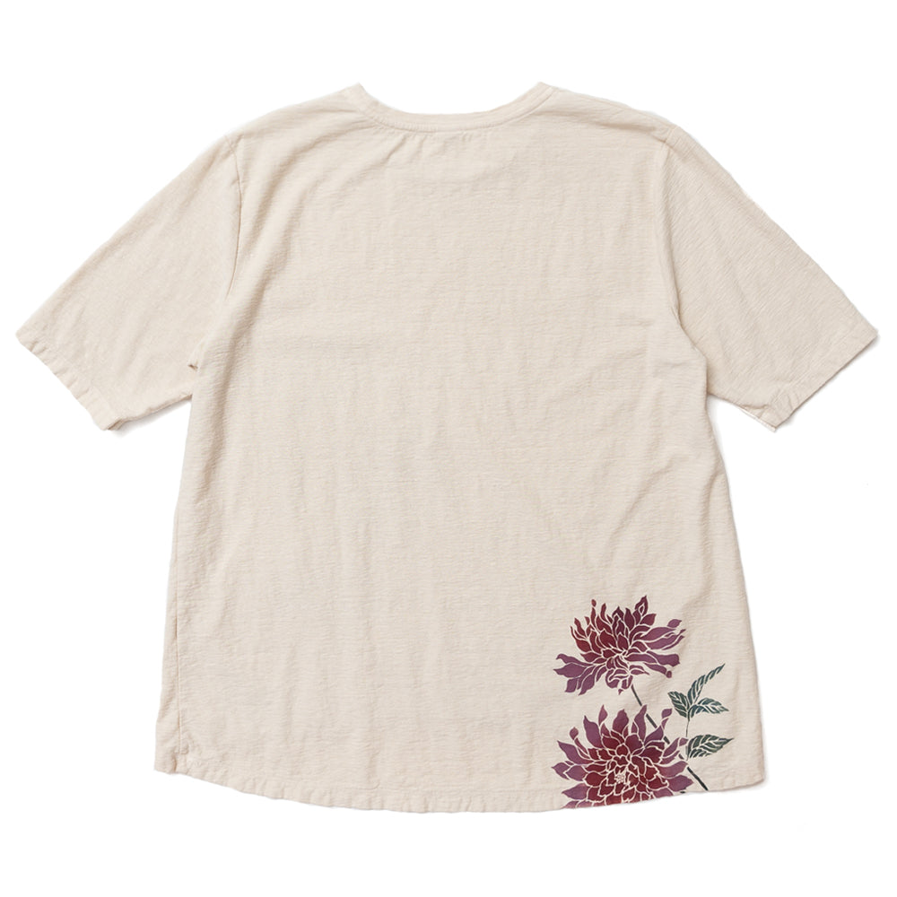 Dahlia Hem Round Half Sleeves T-Shirt