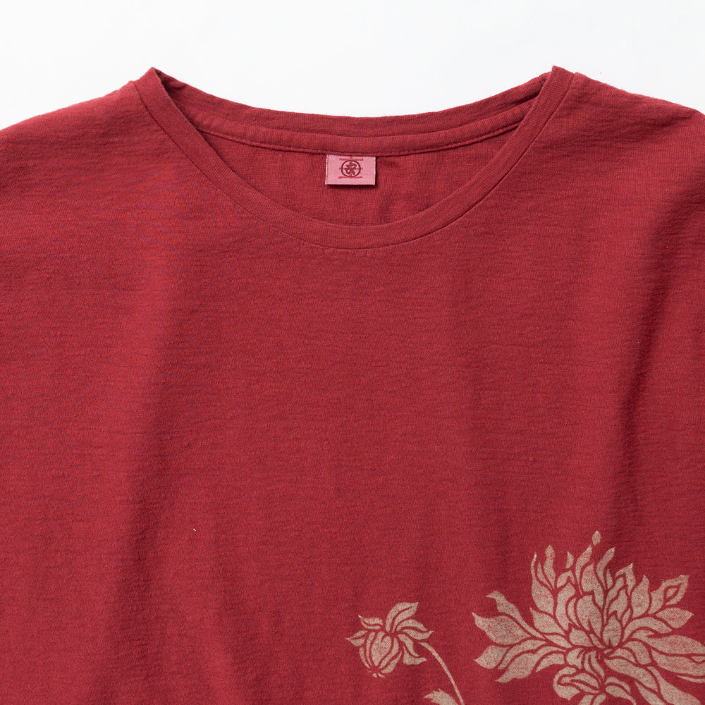 Dahlia Hem Round Half Sleeves T-Shirt