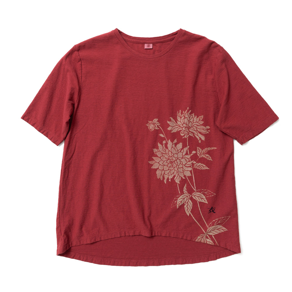 Dahlia Hem Round Half Sleeves T-Shirt