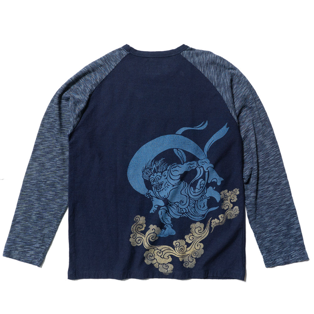 Fujin Raijin Kasuri Weave Raglan T-shirt