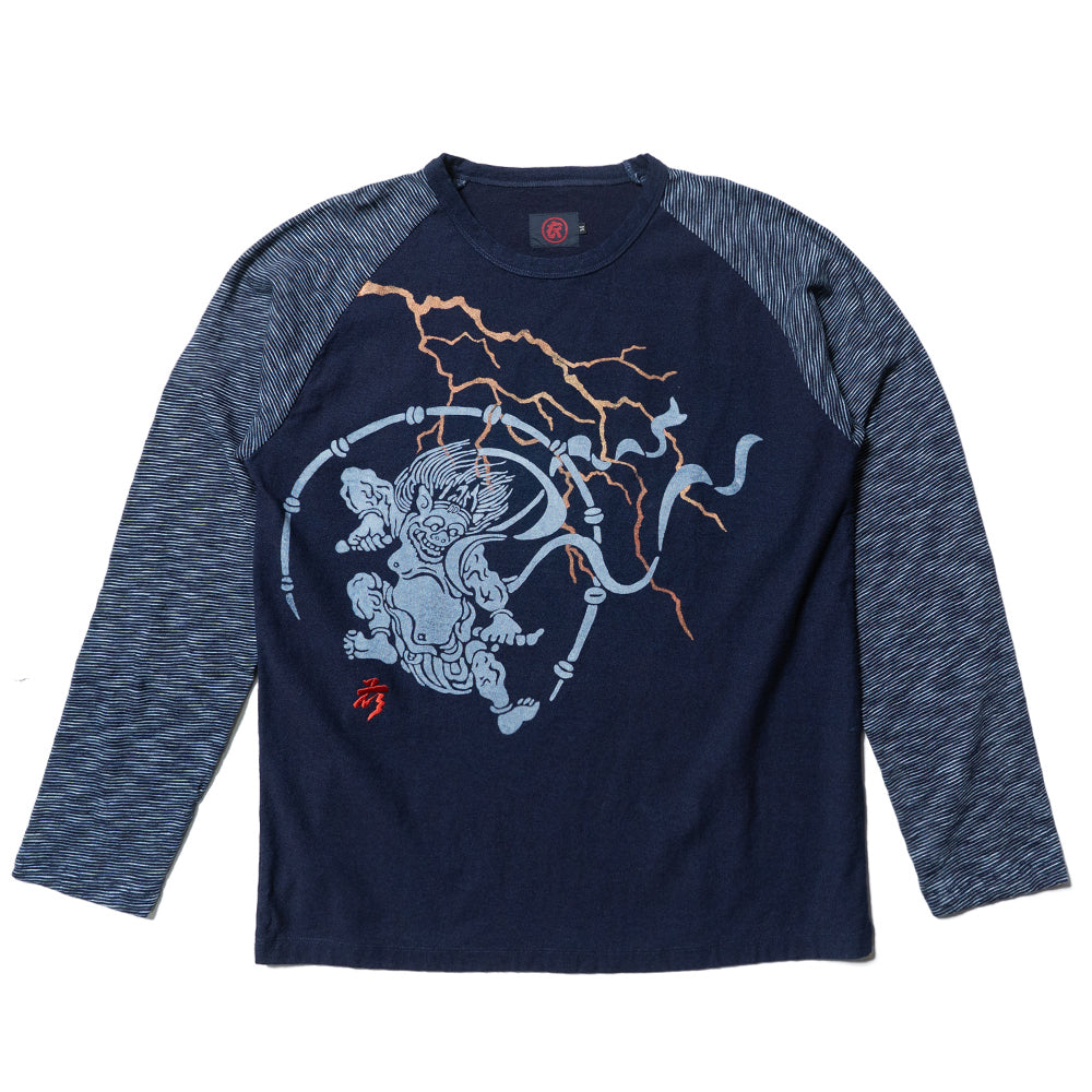 Fujin Raijin Kasuri Weave Raglan T-shirt