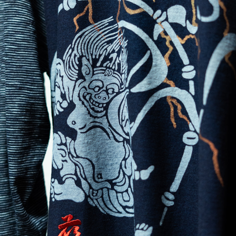 Fujin Raijin Kasuri Weave Raglan T-shirt
