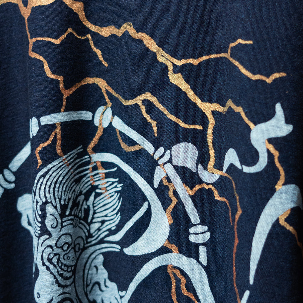 Fujin Raijin Kasuri Weave Raglan T-shirt