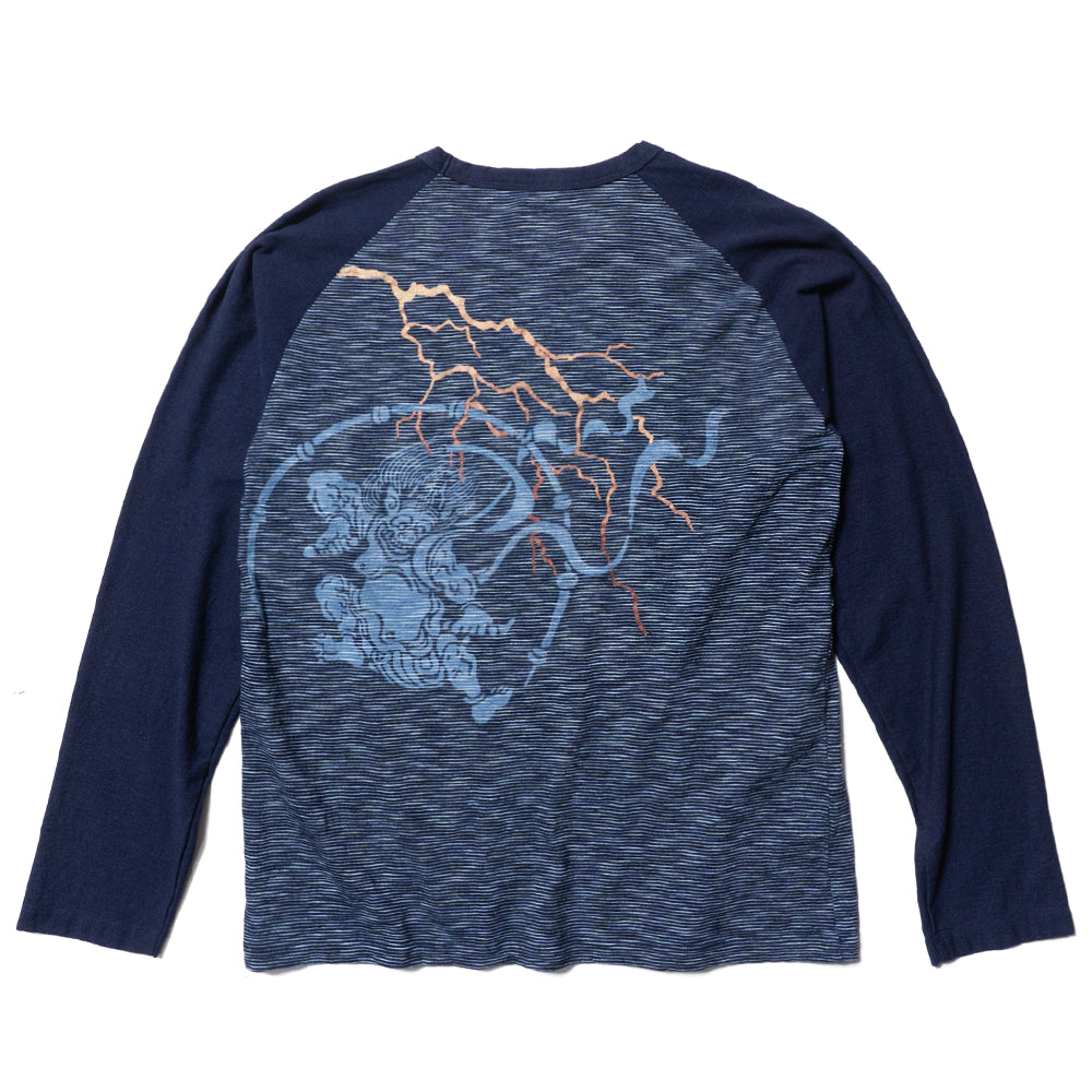 Fujin Raijin Kasuri Weave Raglan T-shirt
