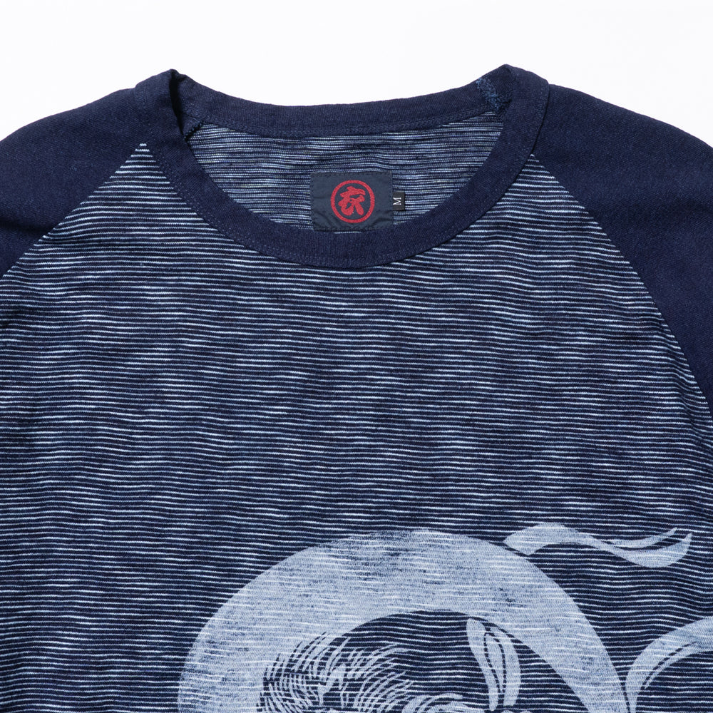 Fujin Raijin Kasuri Weave Raglan T-shirt