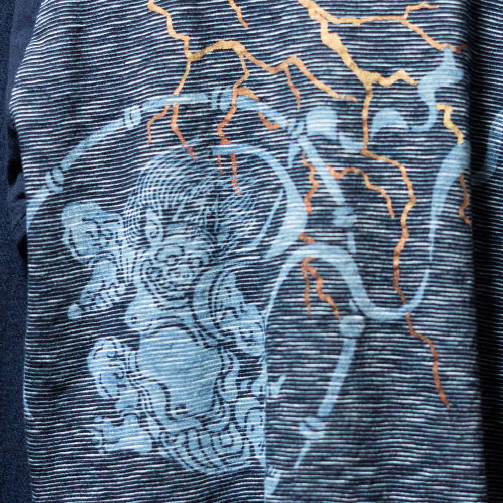 Fujin Raijin Kasuri Weave Raglan T-shirt