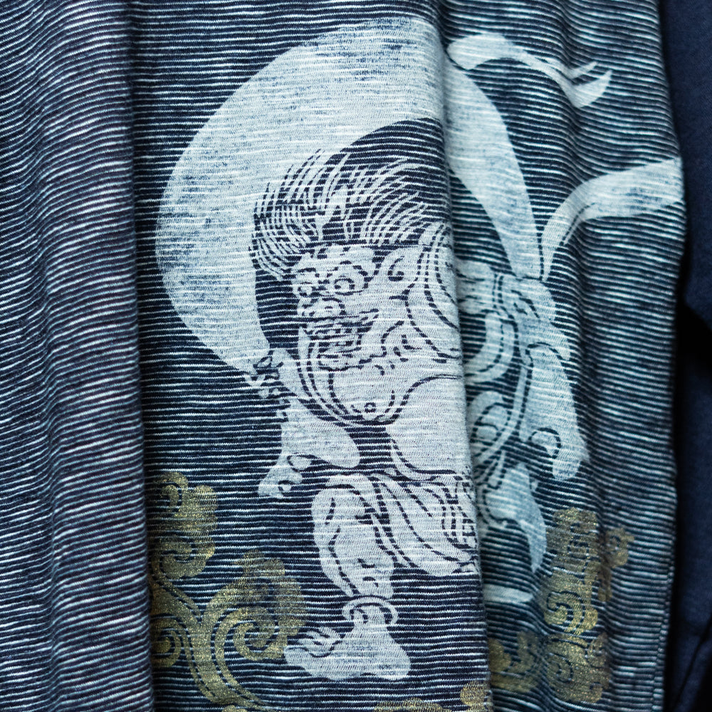Fujin Raijin Kasuri Weave Raglan T-shirt