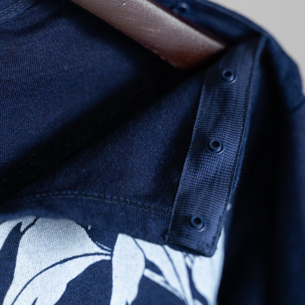 月下美人と翡翠(カワセミ) ロンT