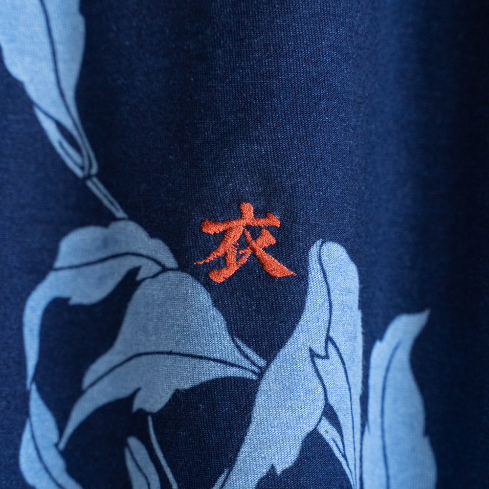 月下美人と翡翠(カワセミ) ロンT