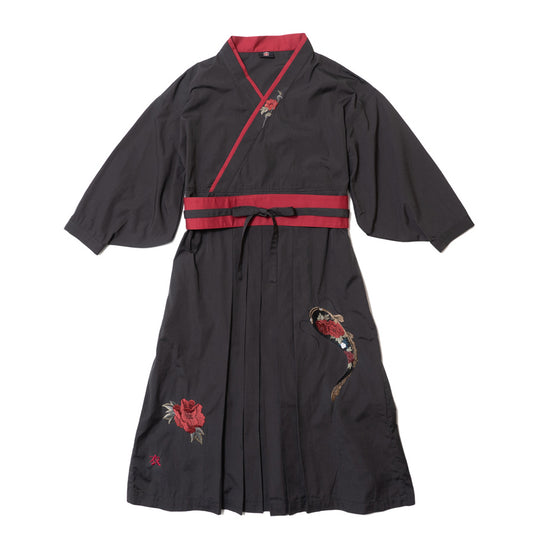 華鯰着物風ワンピース