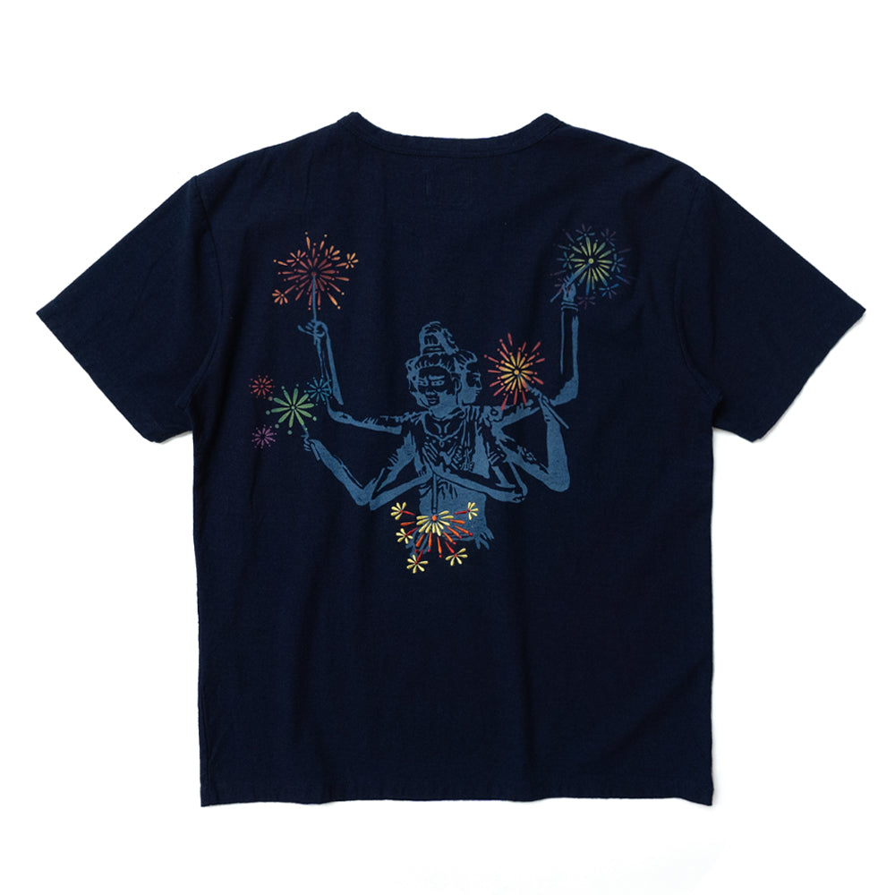 線香花火を持つ阿修羅 半袖Tシャツ