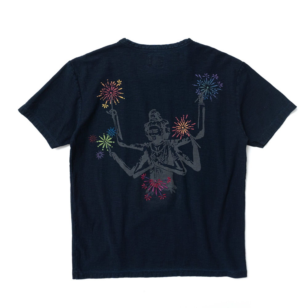 線香花火を持つ阿修羅 半袖Tシャツ