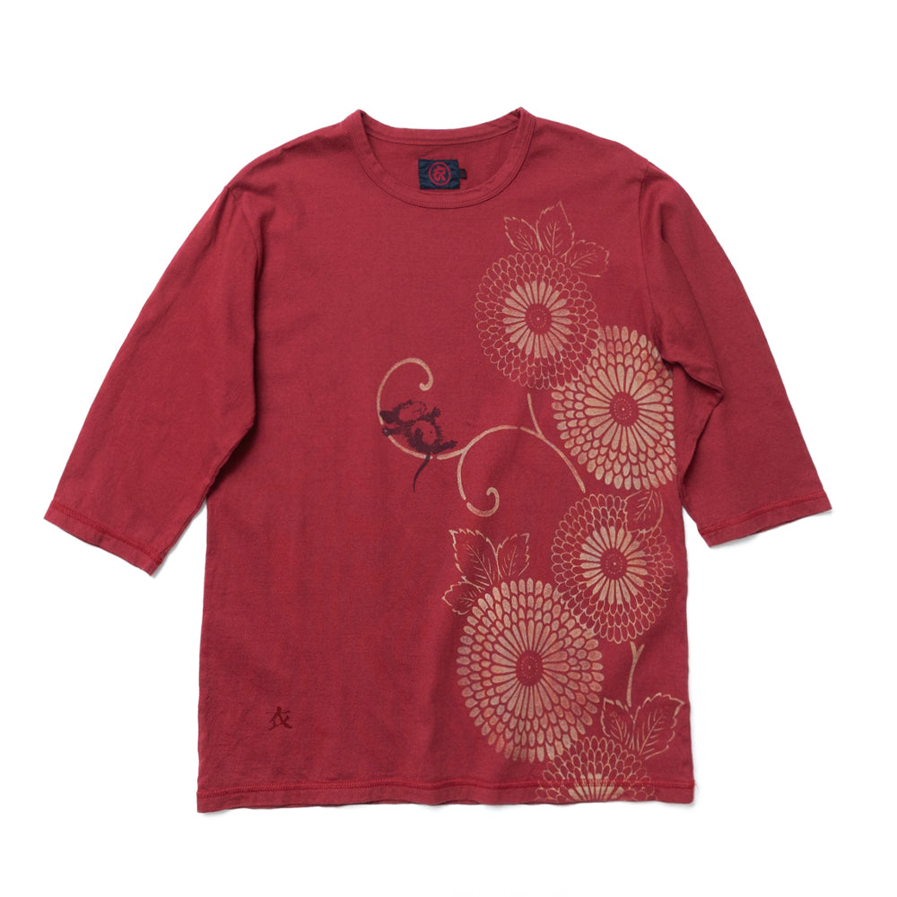 The Nap of hedgehog Three-quarter Sleeves T-shirt