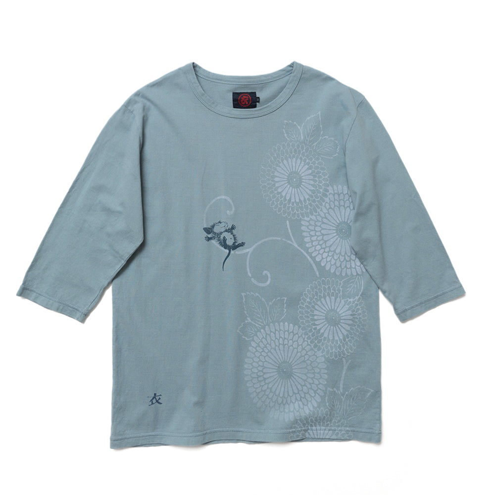 The Nap of hedgehog Three-quarter Sleeves T-shirt