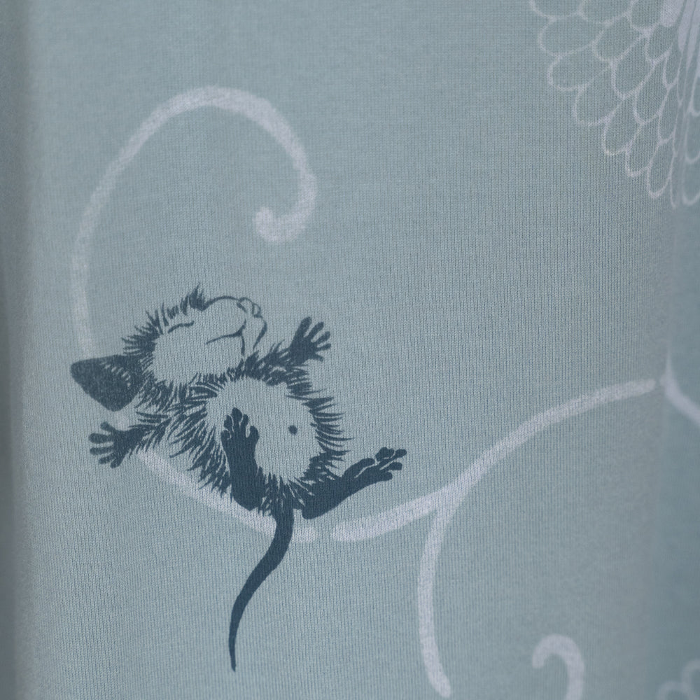 The Nap of hedgehog Three-quarter Sleeves T-shirt